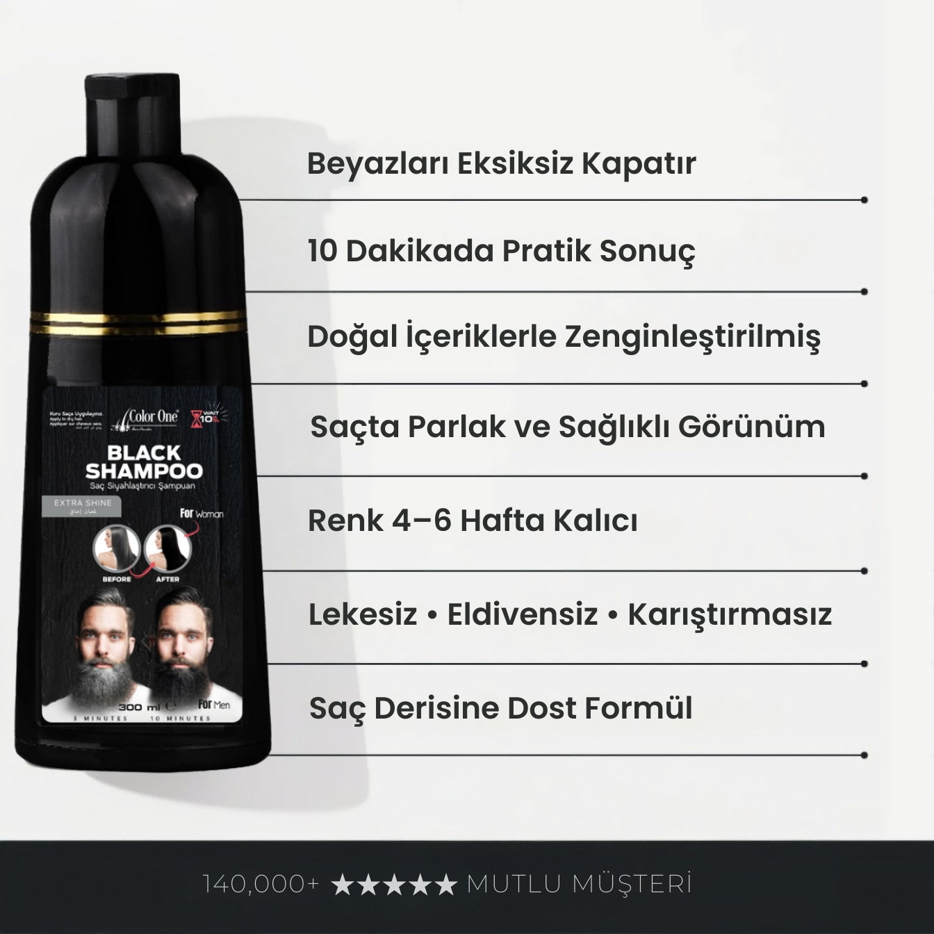 Beyaz Kapatıcı Pigment Saç Şampuanı
